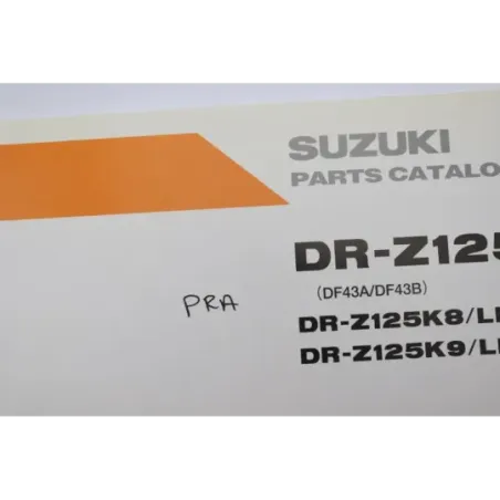 Manuel d'utilisation SUZUKI DRZ 125 2007 - 2009