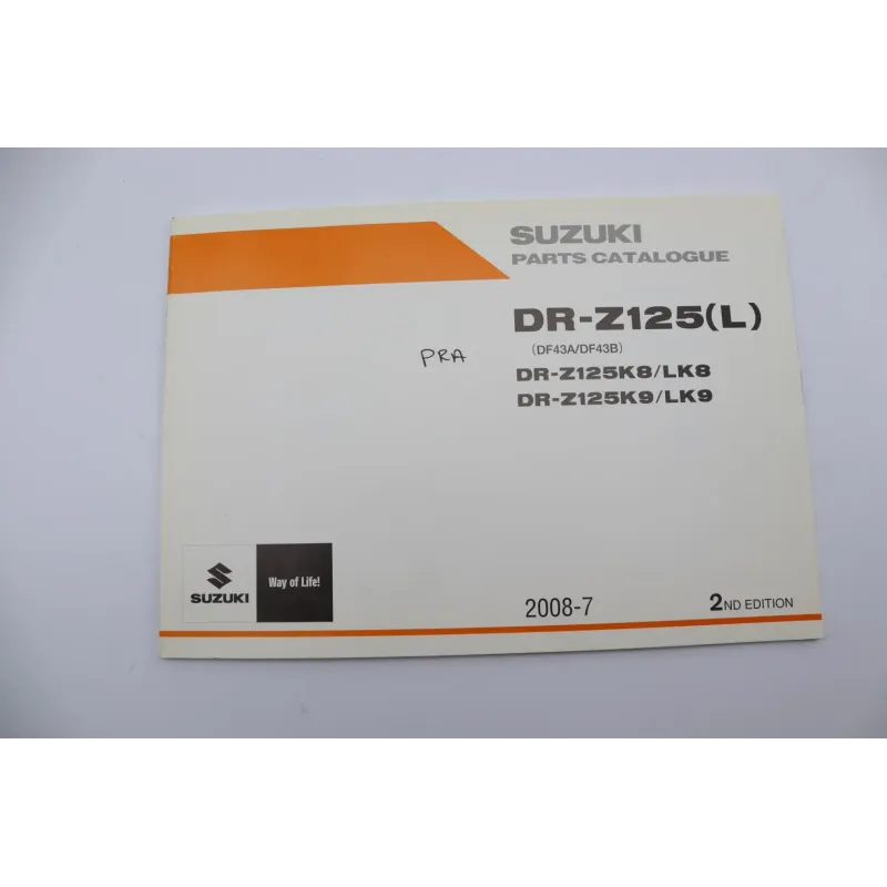 Manuel d'utilisation SUZUKI DRZ 125 2007 - 2009