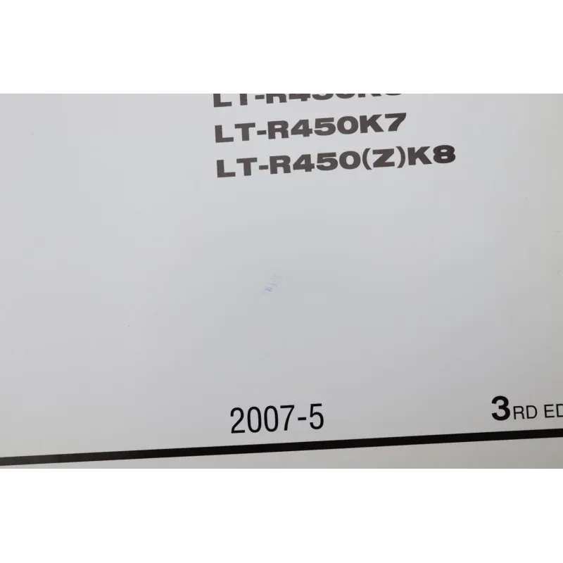 Manuel d'utilisation SUZUKI LTR 450 2006 - 2008
