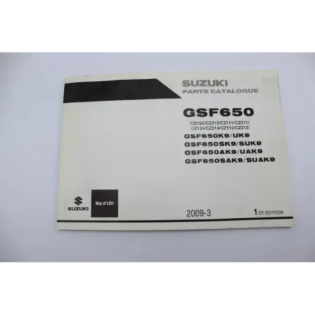 Manuel d'utilisation SUZUKI GSF 650 BANDIT N 2009 - 2015