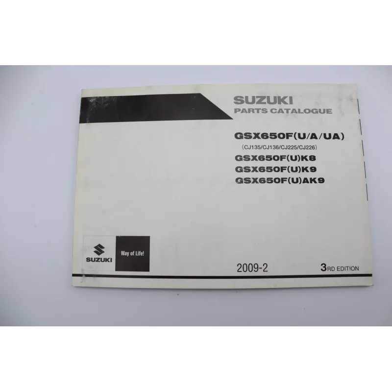 Manuel d'utilisation SUZUKI GSXF 650 2008 - 2009
