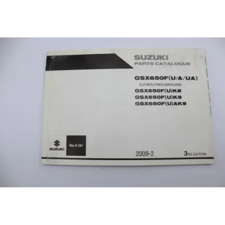 Manuel d'utilisation SUZUKI GSXF 650 2008 - 2009