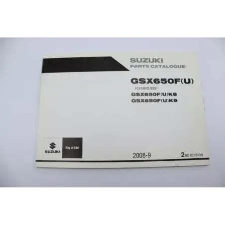 Manuel d'utilisation SUZUKI GSXF 650 2008 - 2009