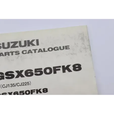 Manuel d'utilisation SUZUKI GSXF 650 2007 - 2010