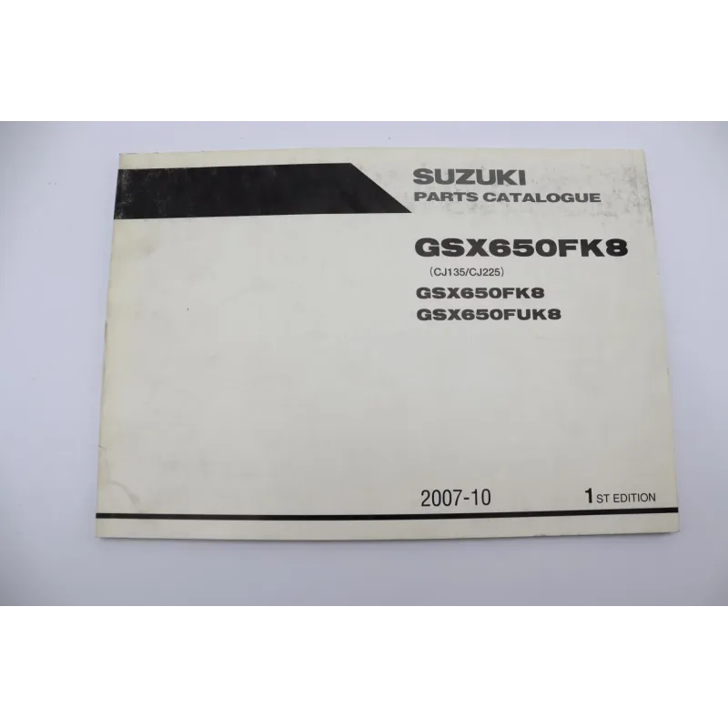 Manuel d'utilisation SUZUKI GSXF 650 2007 - 2010