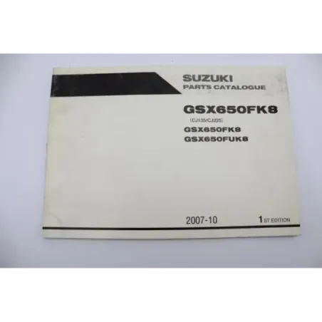 Manuel d'utilisation SUZUKI GSXF 650 2007 - 2010