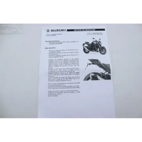 Support de plaque et eclairage SUZUKI GSXS 750 2017 - 2021