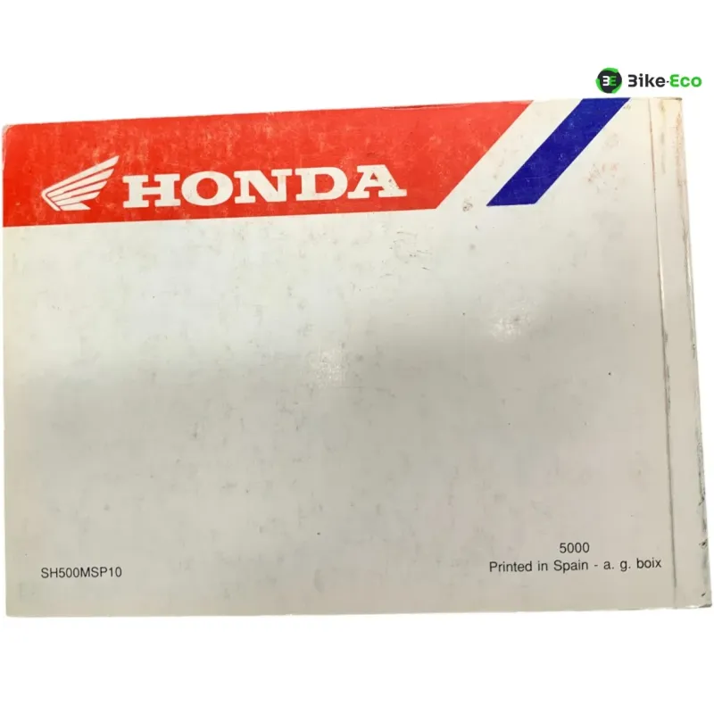 Manuel d'utilisation HONDA SH 50 1993-1995 SCOOPY