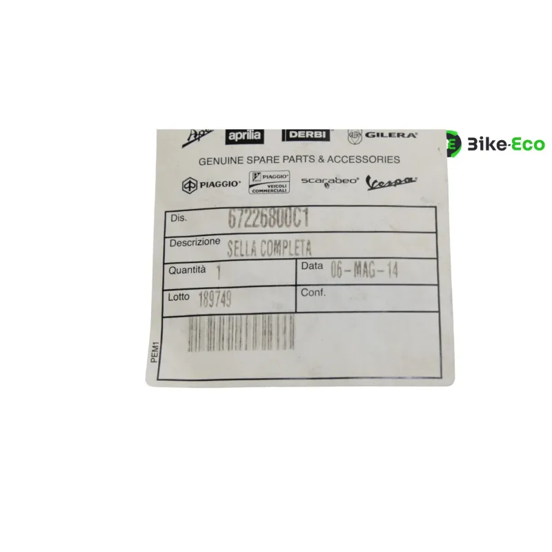 Selle PIAGGIO LIBERTY 125 2011 - 2012