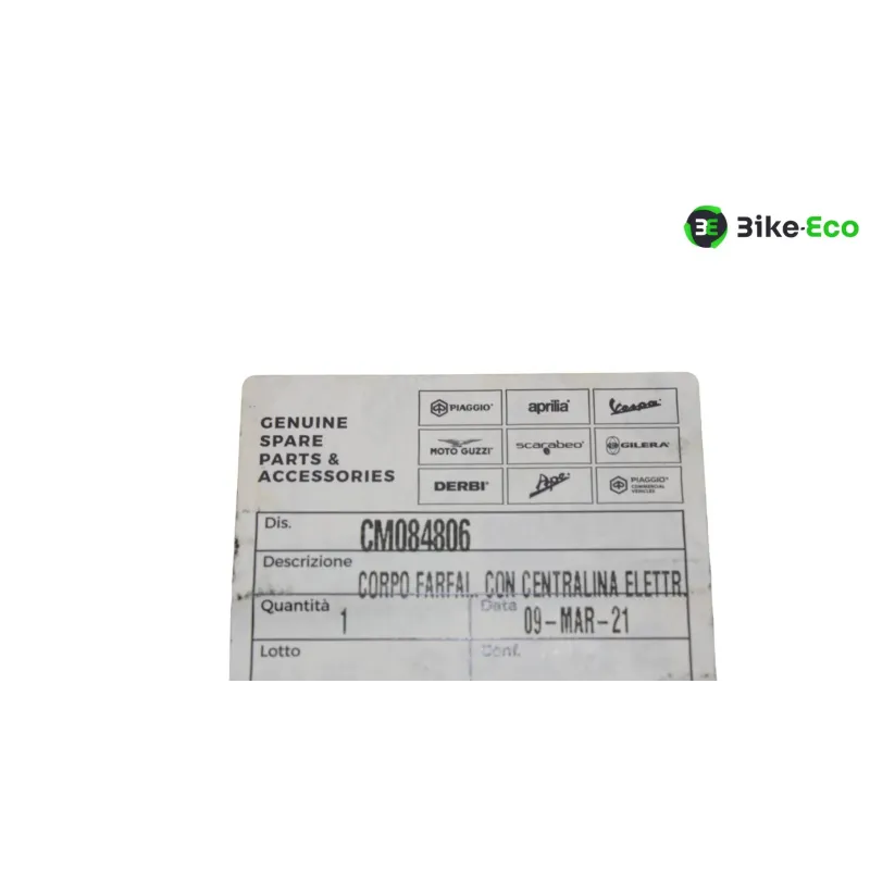Corps papillon injection PIAGGIO MP3 125 YOURBAN 2011 - 2013