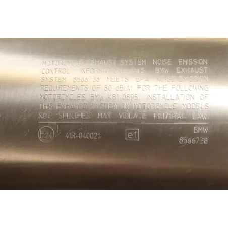 Silencieux (echappement) BMW F 750 GS 2017 - 2019