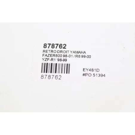 Retro droit YAMAHA FZS 600 FAZER 1998 - 2001