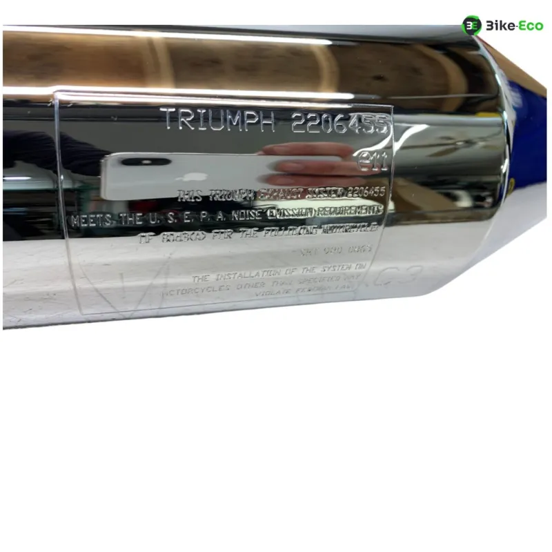 Silencieux gauche (echappement) TRIUMPH THRUXTON 900 2008-2016 EFI
