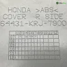 Demi sabot droit HONDA FES 125 2007-2013 S-WING Demi sabot droit HONDA FES 125 2007-2013 S-WING
