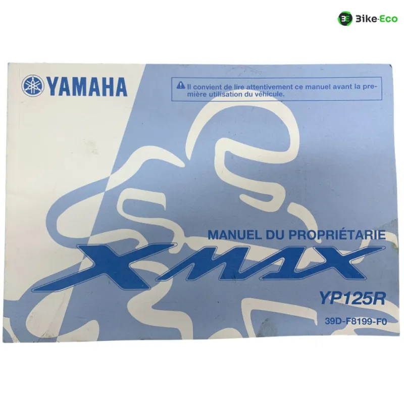Manuel d'utilisation YAMAHA YPR 125 2010-2013 XMAX