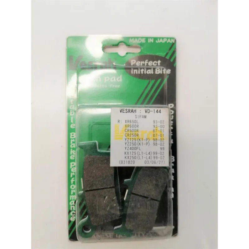Plaquettes de frein arriere HONDA CR 500 R 1987-1994