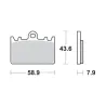 Plaquettes de frein avant KAWASAKI ZXR 400 1991-1999 Plaquettes de frein avant KAWASAKI ZXR 400 1991-1999