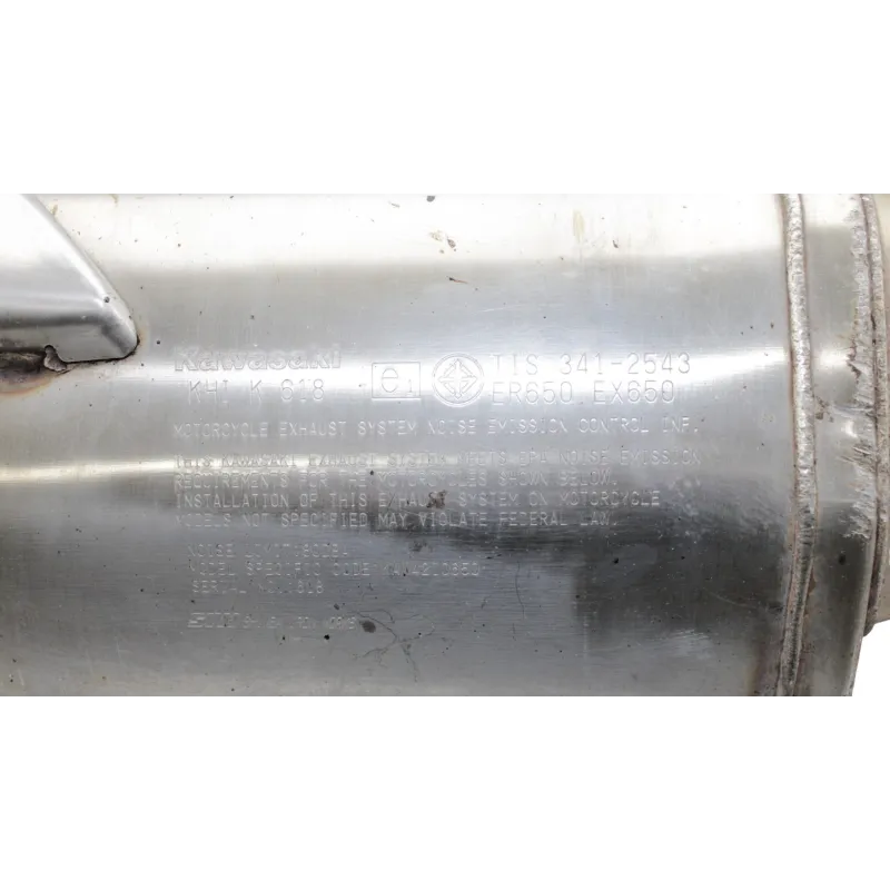 Ligne d'echappement KAWASAKI ER6 650 F ABS 2012 - 2016