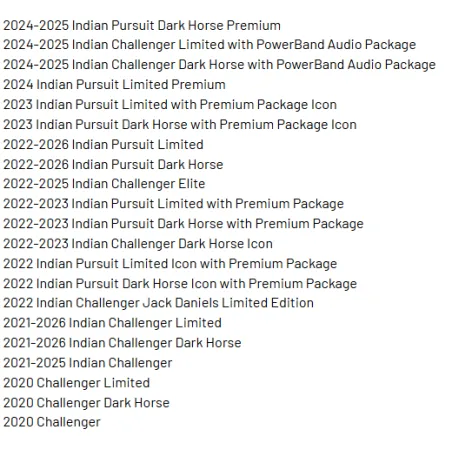 Pare carter moteur INDIAN PURSUIT 1770 2023-2025 ELITE