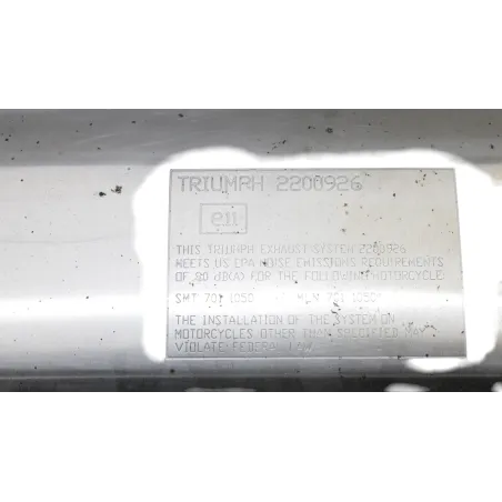 Silencieux (echappement) TRIUMPH TIGER 1050 SPORT 2013 - 2015