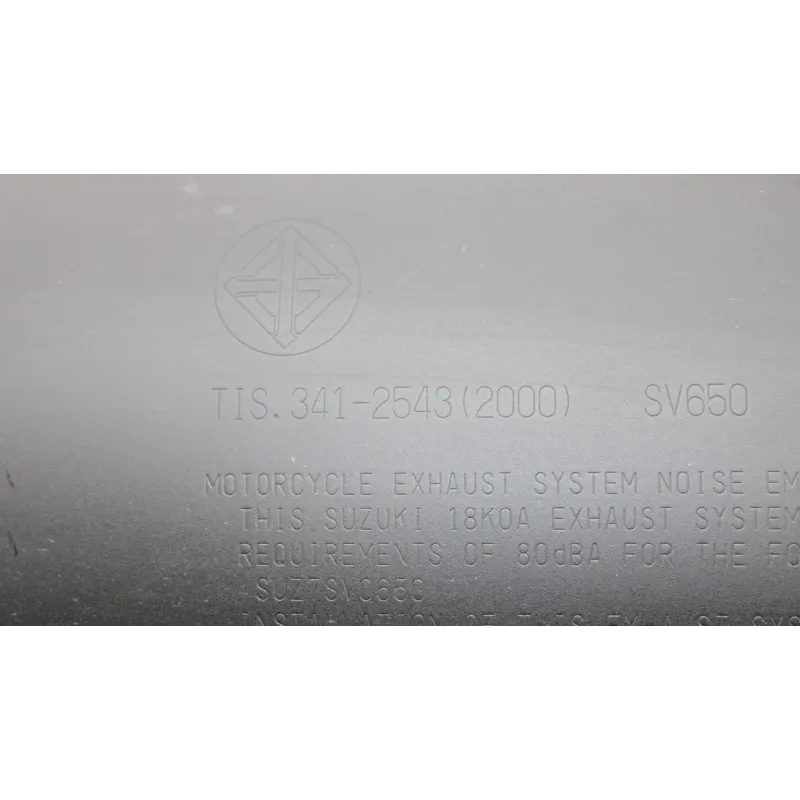 Silencieux (echappement) SUZUKI SV 650 2016 - 2023