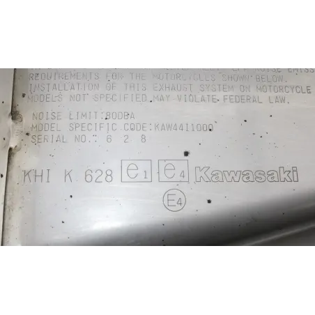 Silencieux gauche (echappement) KAWASAKI Z 1000 2014 - 2016