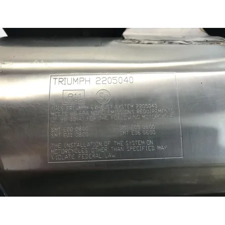 Silencieux (echappement) TRIUMPH TIGER 800 2011-2014