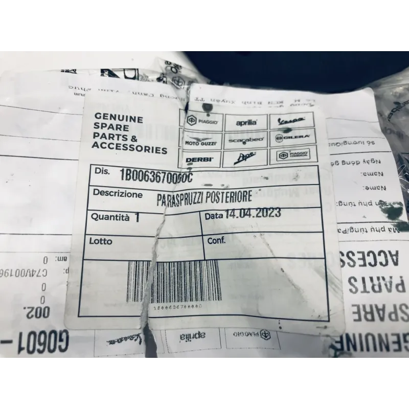 Garde boue arriere PIAGGIO MEDLEY 125 2021-2022
