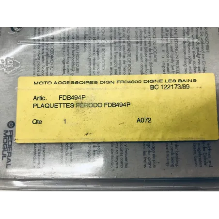 Plaquettes de frein avant KAWASAKI KLR 650 1987-2004