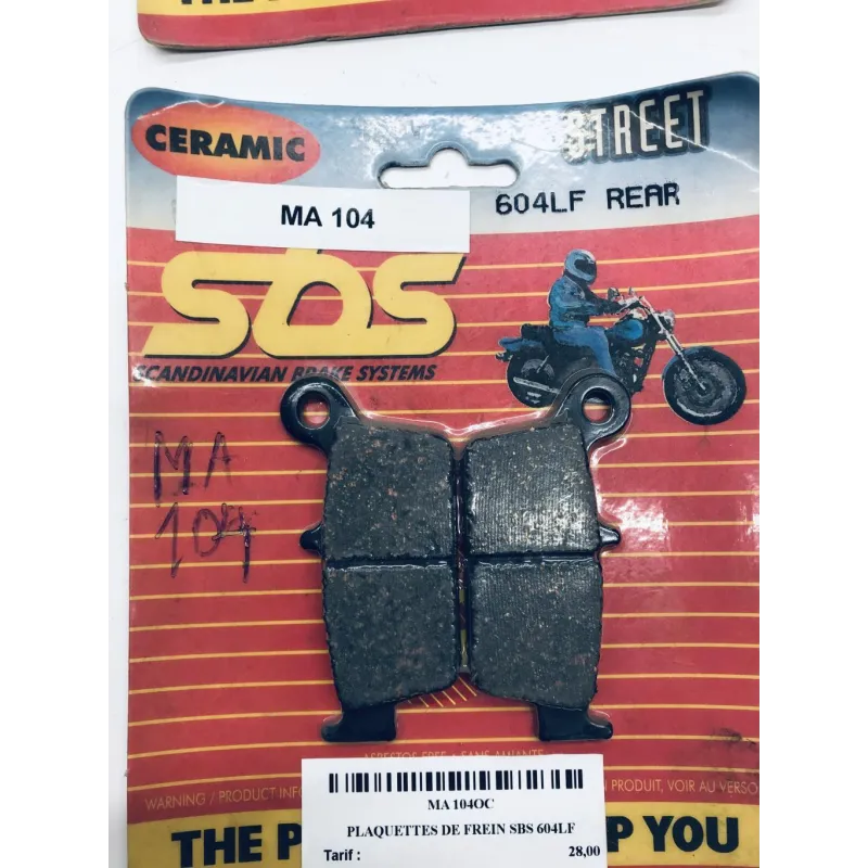 Plaquettes de frein arriere SUZUKI DRZ 400 S 2000-2009
