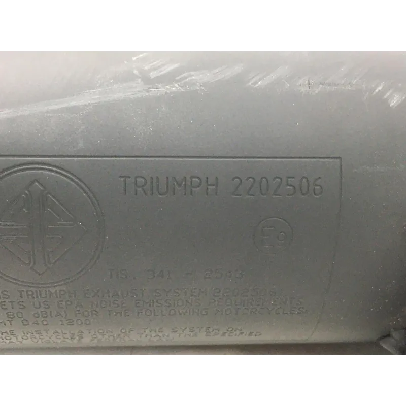 Silencieux gauche (echappement) TRIUMPH BONNEVILLE 1200 2016-2020 T120 BLACK