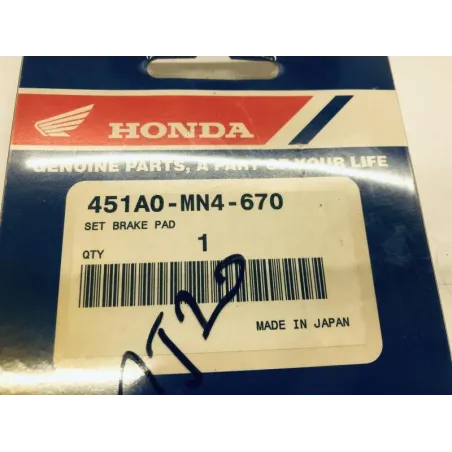 Plaquettes de frein avant HONDA CBR 600 F 1987-1988
