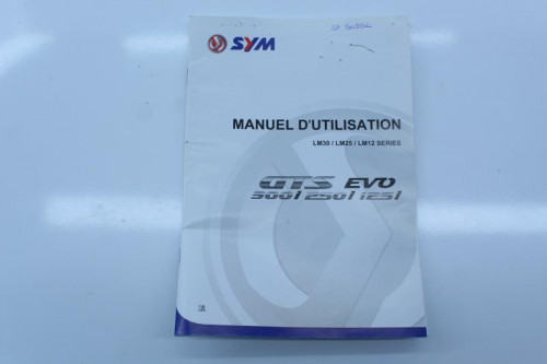 Manuel d'utilisation SYM GTS 300 2008 - 2014