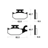 Plaquettes de frein avant CAN AM DS 250 2006-2015 Plaquettes de frein avant CAN AM DS 250 2006-2015