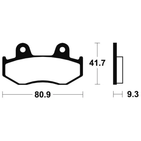 Plaquettes de frein arriere YAMAHA YFM 700 2008-2018 RAPTOR