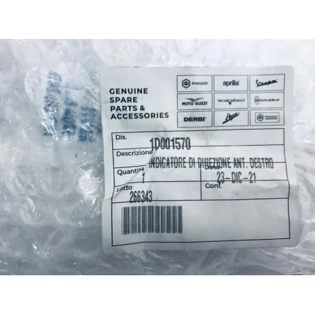 Clignotant avant droit PIAGGIO TYPHOON 50 2018-2020 2T
