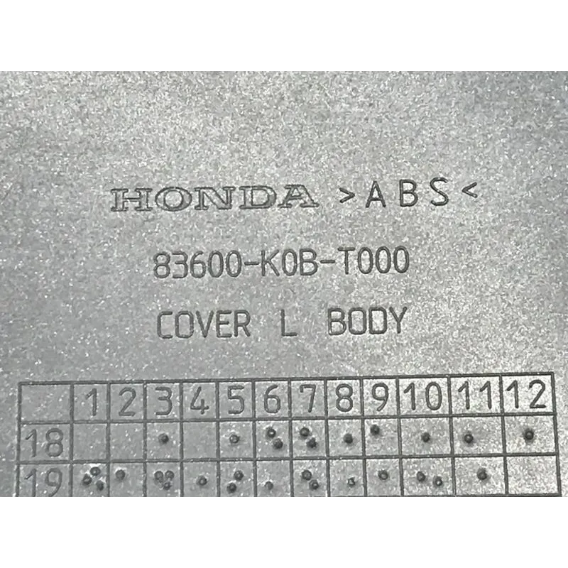 Cache carenage coque arriere gauche HONDA NSS 125 2019-2020 FORZA
