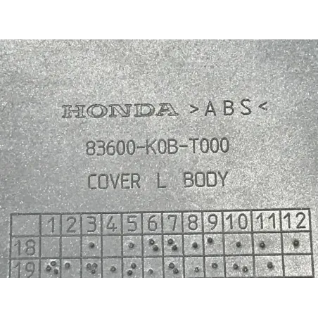 Cache carenage coque arriere gauche HONDA NSS 125 2019-2020 FORZA
