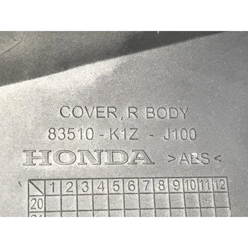 Cache carenage coque arriere droit HONDA PCX 125 2021-2022