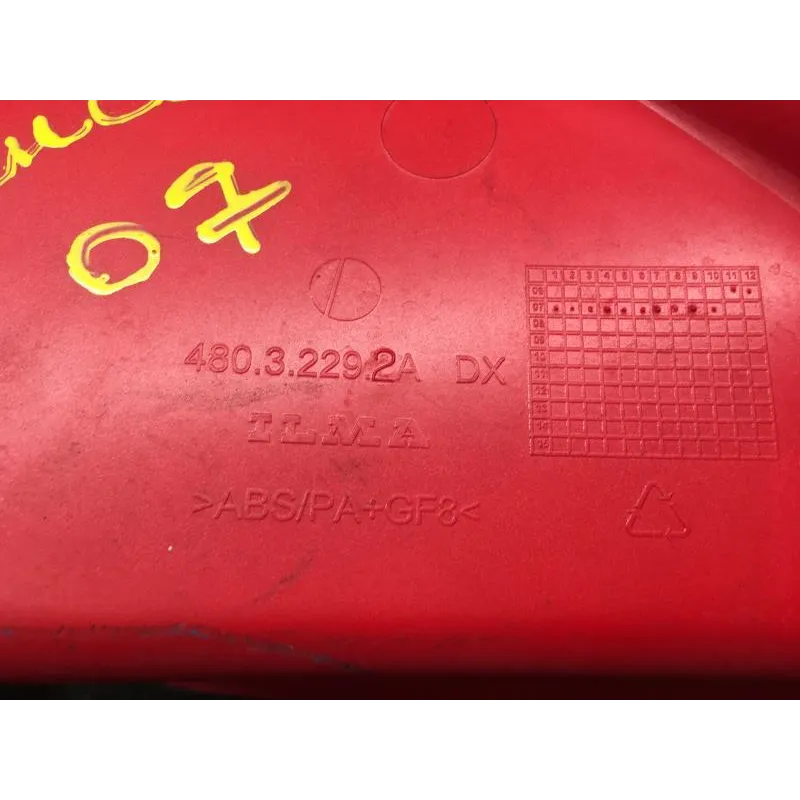 Cache flanc de carenage droit DUCATI 848 EVO 2011-2013 SUPERBIKE
