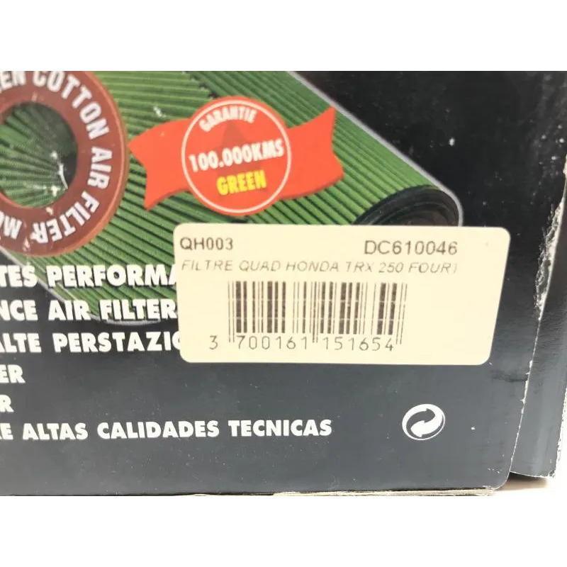 Filtre a air HONDA TRX 250 TE 2001-2002 FOURTRAX