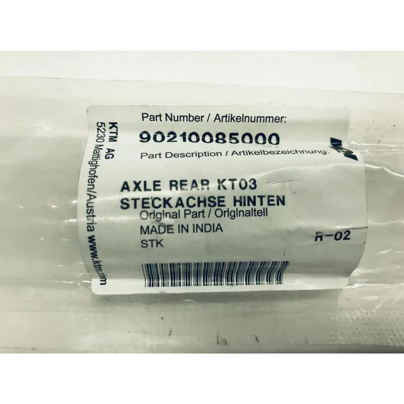 Axe de roue arriere KTM RC 390 2014-2018