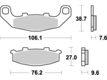 Plaquettes de frein avant KAWASAKI GPZ 500 S 1994-2003