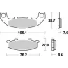 Plaquettes de frein avant KAWASAKI GPZ 500 S 1994-2003 Plaquettes de frein avant KAWASAKI GPZ 500 S 1994-2003