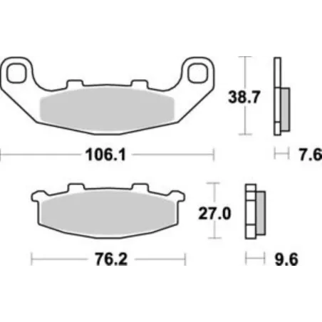Plaquettes de frein avant KAWASAKI GPZ 500 S 1994-2003