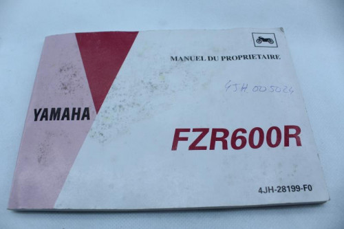 Manuel d'utilisation YAMAHA FZR 600 R 1993 - 1994