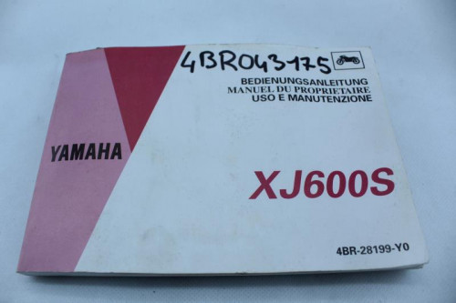 Manuel d'utilisation YAMAHA XJ 600 S DIVERSION 1992 - 2003