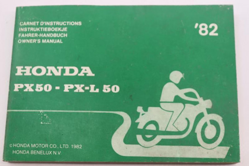 Manuel d'utilisation HONDA PX 50 1980 - 1989