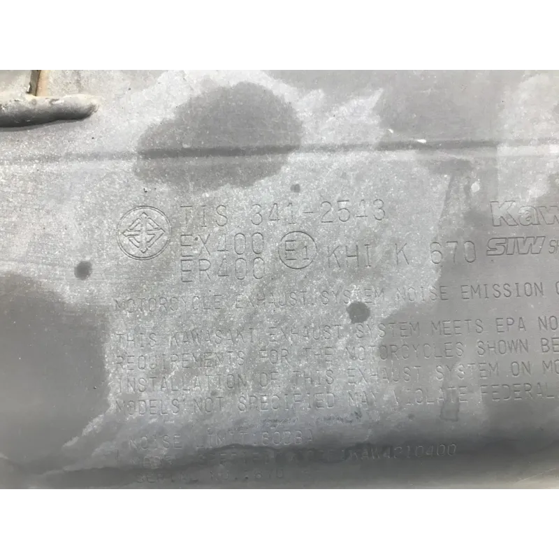 Silencieux (echappement) KAWASAKI Z 400 2019-2023
