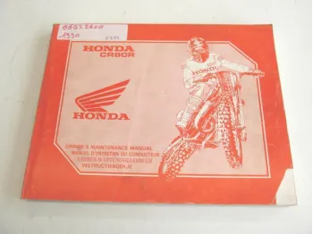 Manuel d'utilisation HONDA CR 80 R 1986-1995